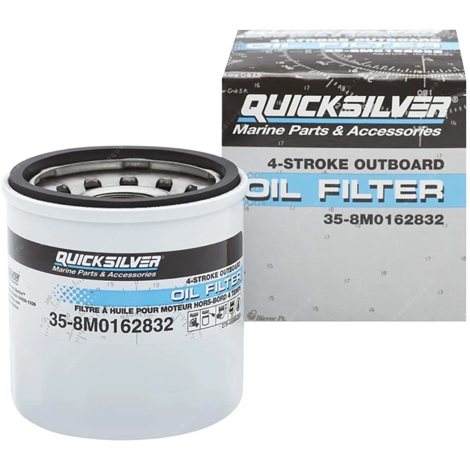 Масляный фильтр для лодочных моторов Quicksilver Mercury (822626Q03 / 8M0162832)